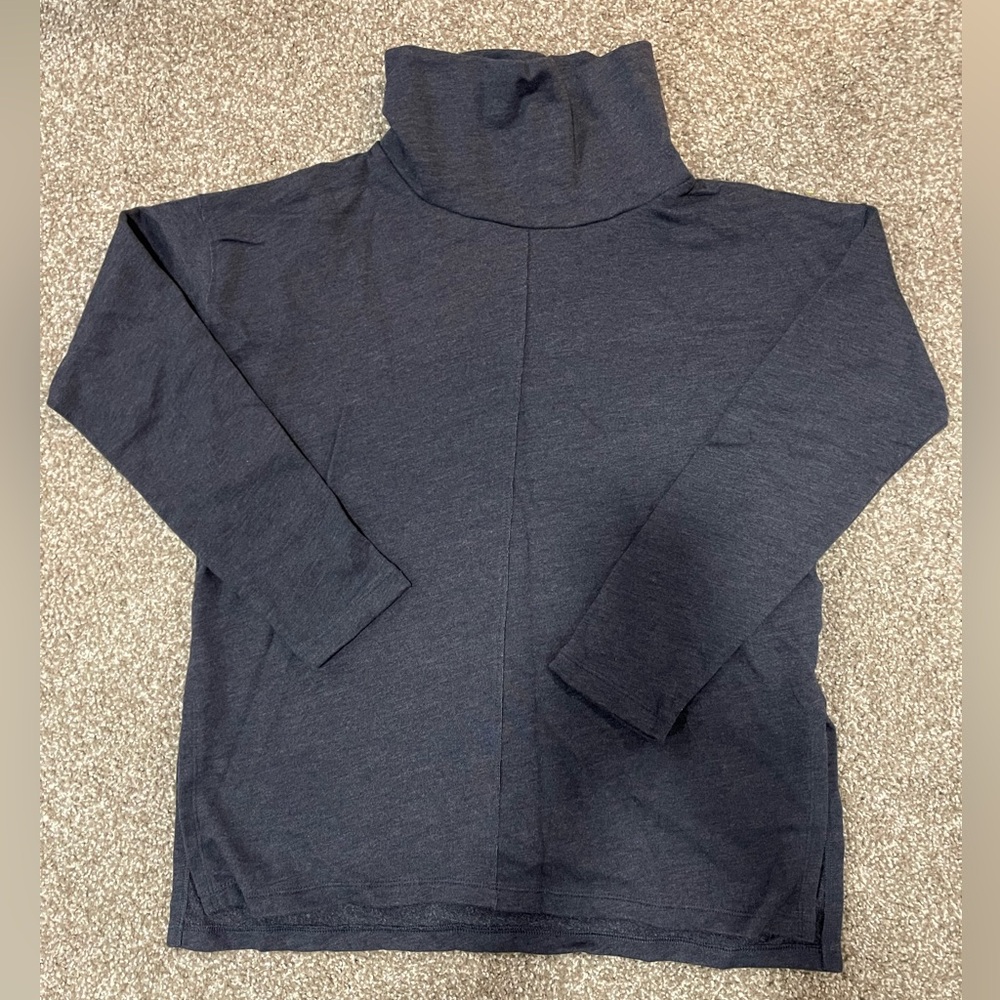 Gap Maternity Navy Blue Turtleneck Sweatshirt - Size Medium